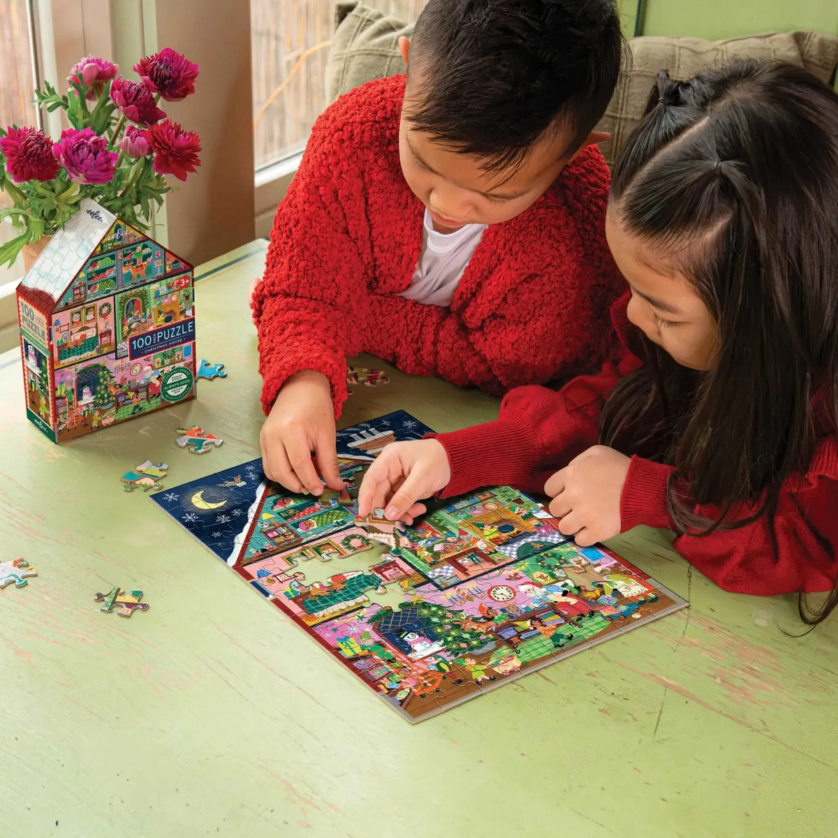 Christmas House 100 Piece Jigsaw Puzzle eeBoo