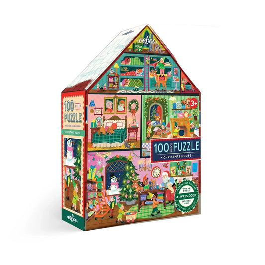 Christmas House 100 Piece Jigsaw Puzzle eeBoo