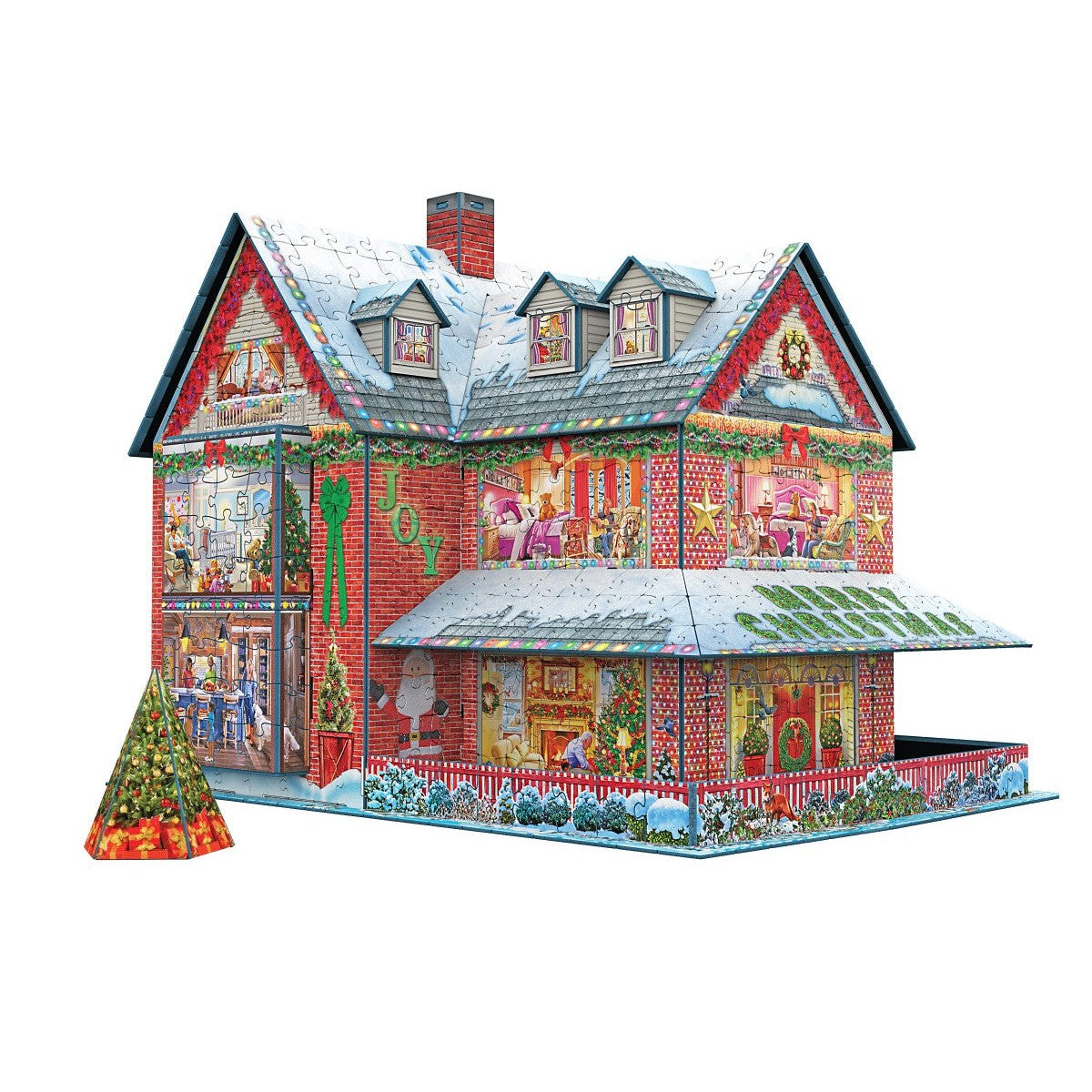 Christmas House 1100 Piece 3D Jigsaw Puzzle Eurographics