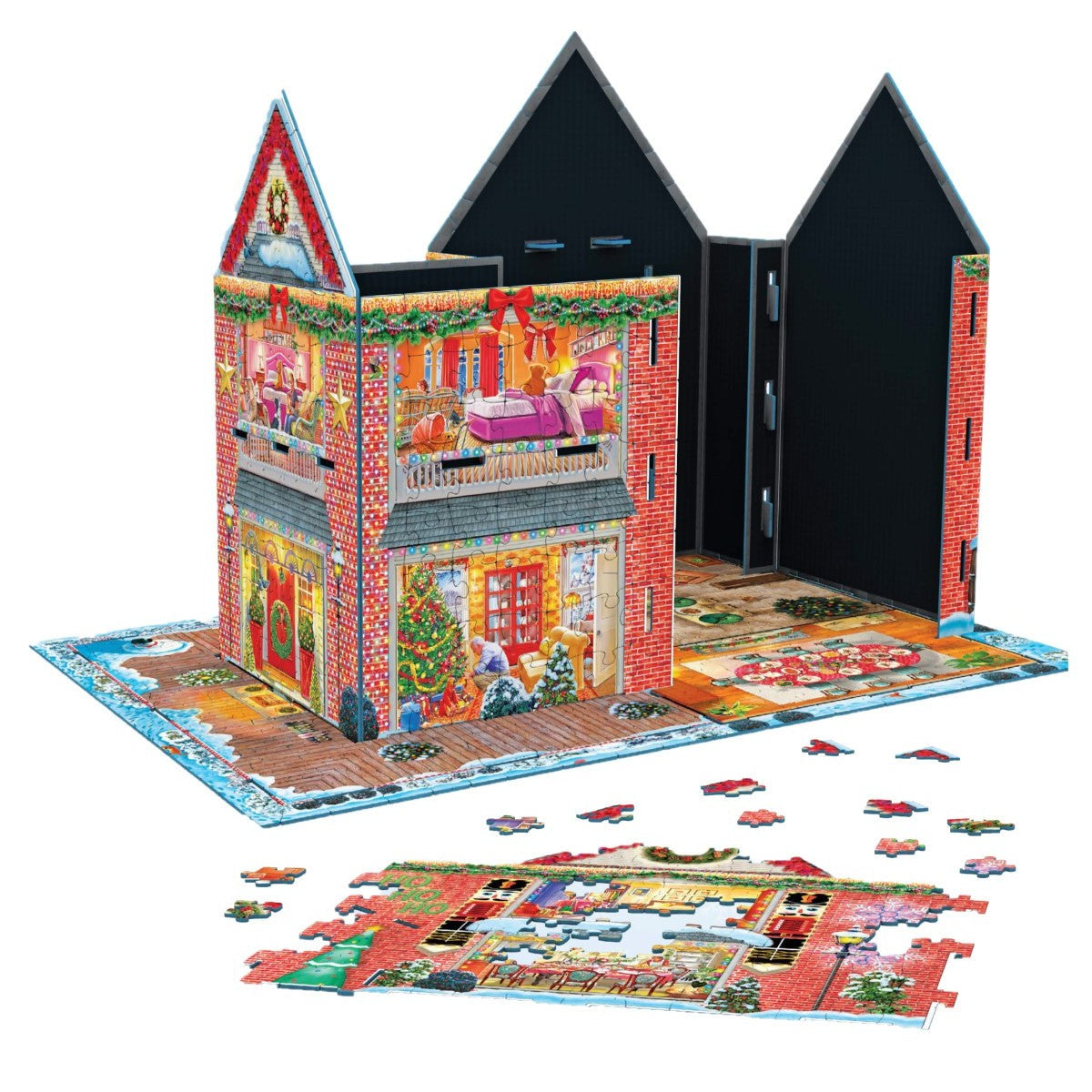 Christmas House 1100 Piece 3D Jigsaw Puzzle Eurographics