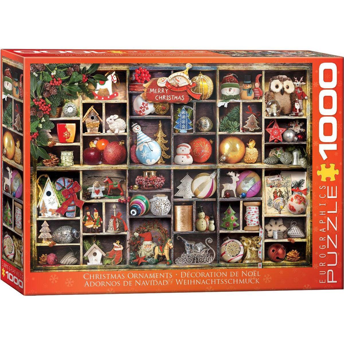 Christmas Ornaments 1000 Piece Jigsaw Puzzle Eurographics