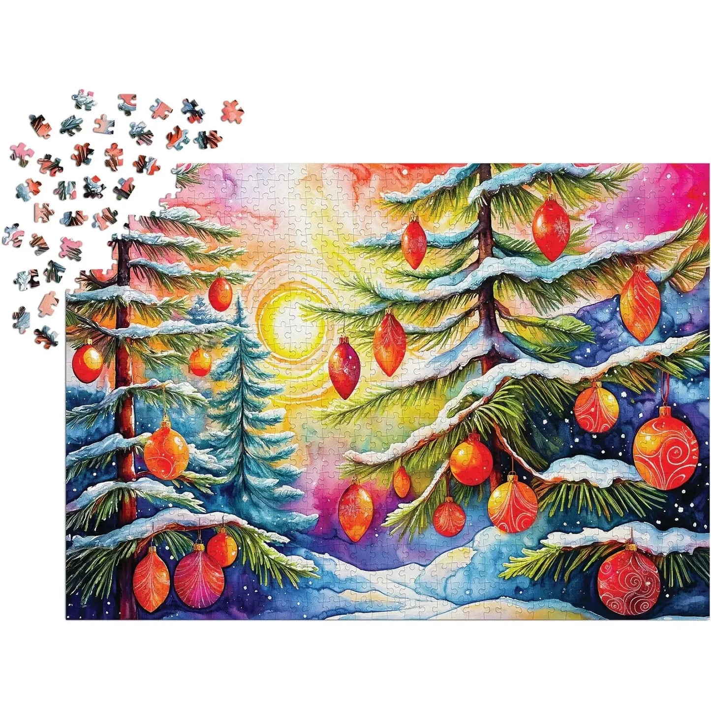 Christmas Sunrise 1000 Piece Jigsaw Puzzle Enjoy