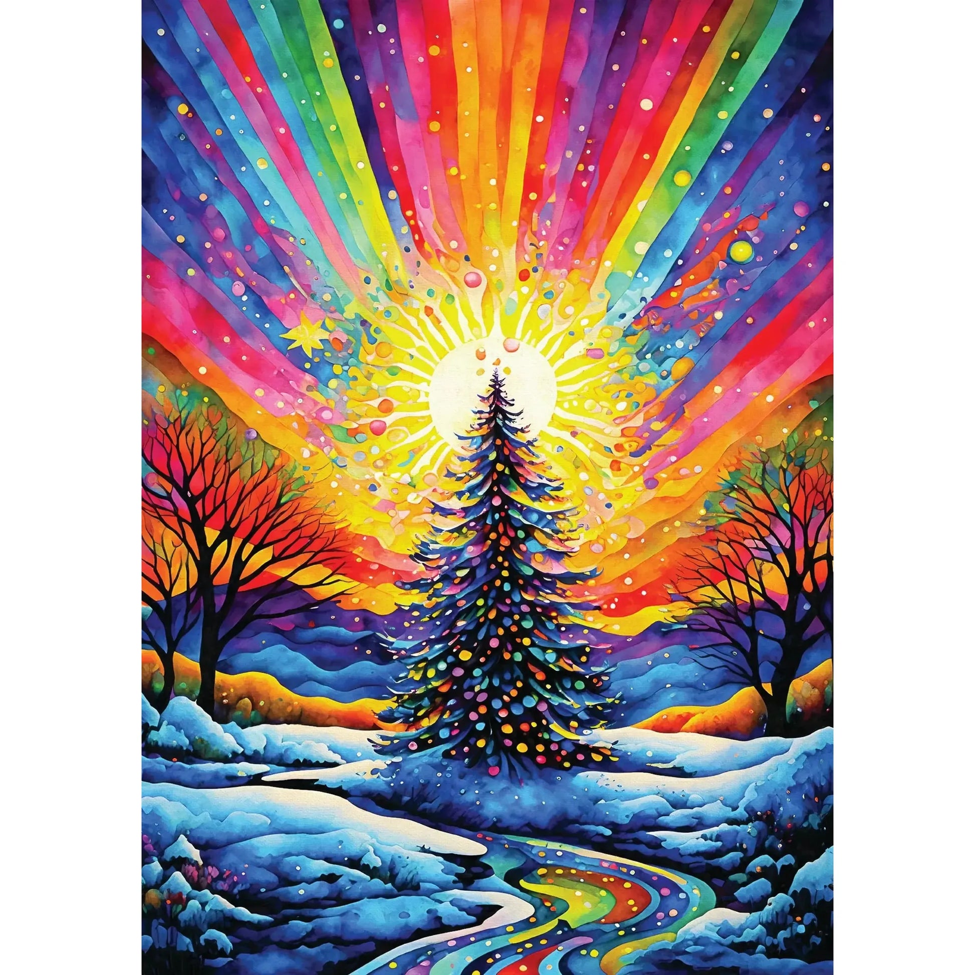 Christmas Tree Celebration 1000 Piece Jigsaw Puzzle Enjoy