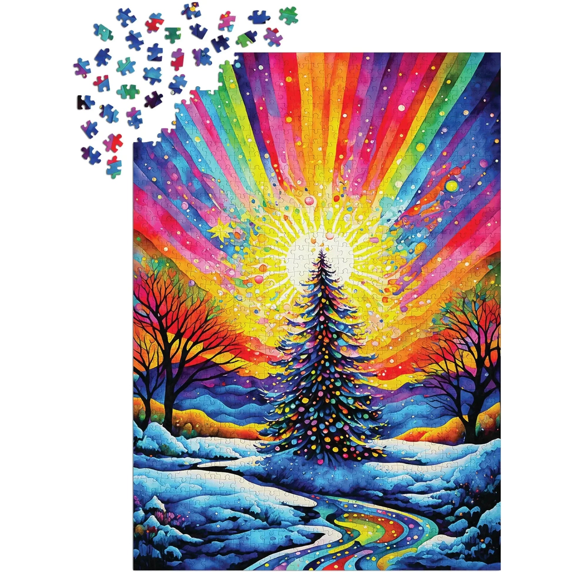 Christmas Tree Celebration 1000 Piece Jigsaw Puzzle Enjoy