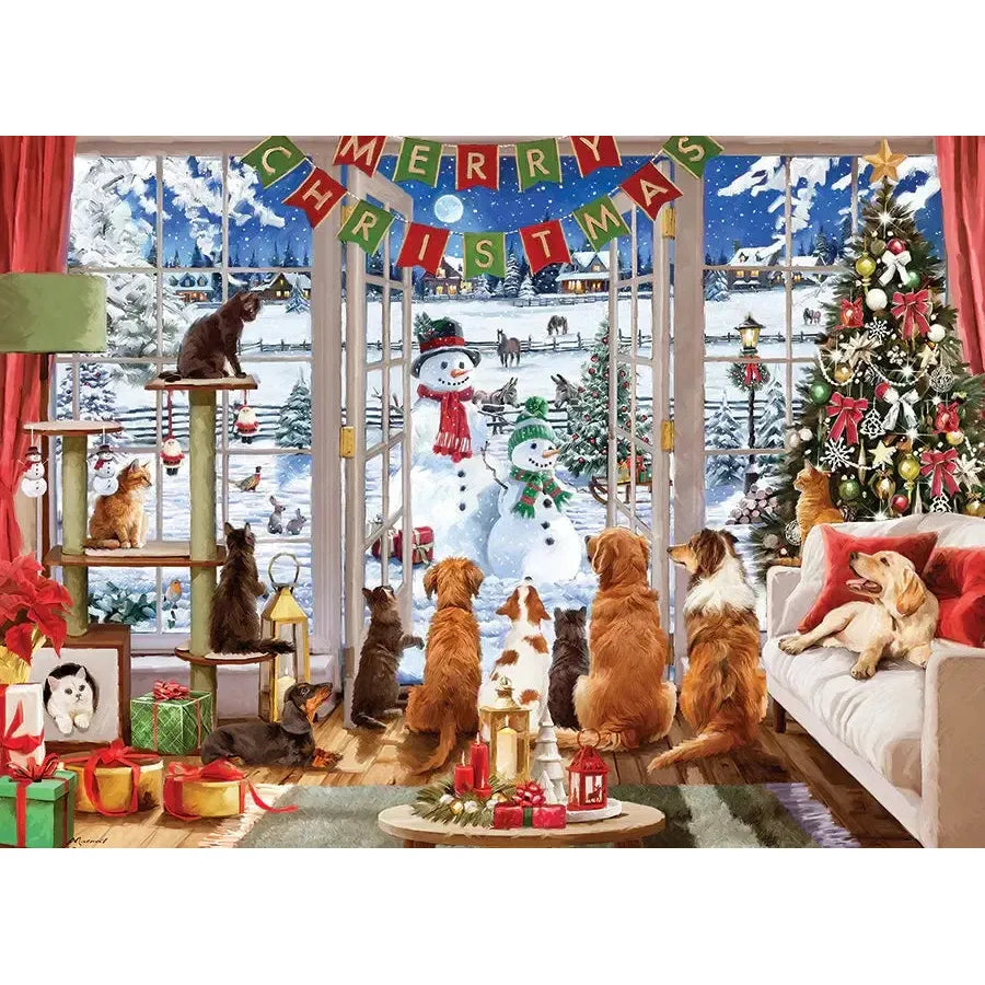 Christmas Visitors 1000 Piece Jigsaw Puzzle Cobble Hill
