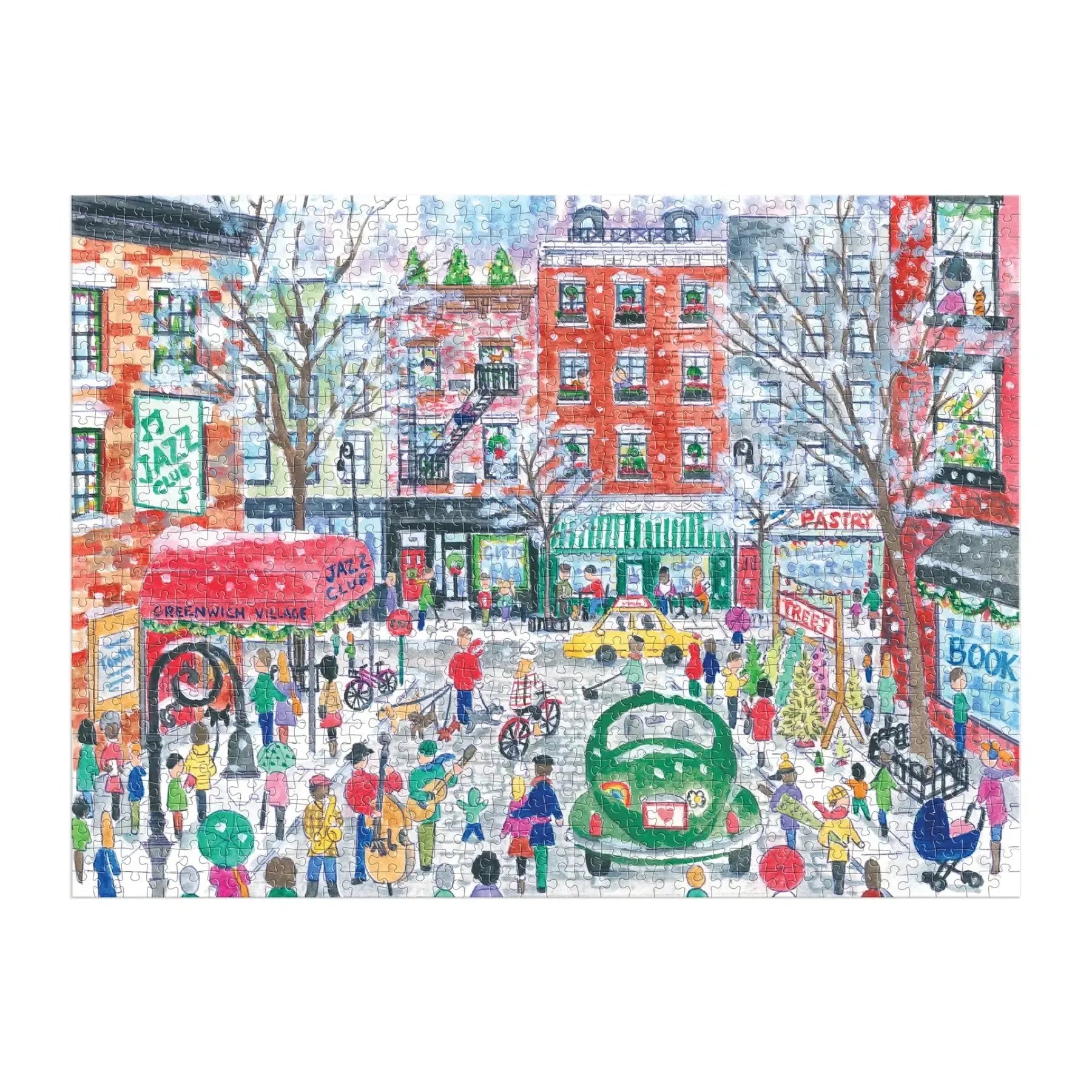 Christmas in Greenwich Village 1000 Piece Jigsaw Puzzle Galison