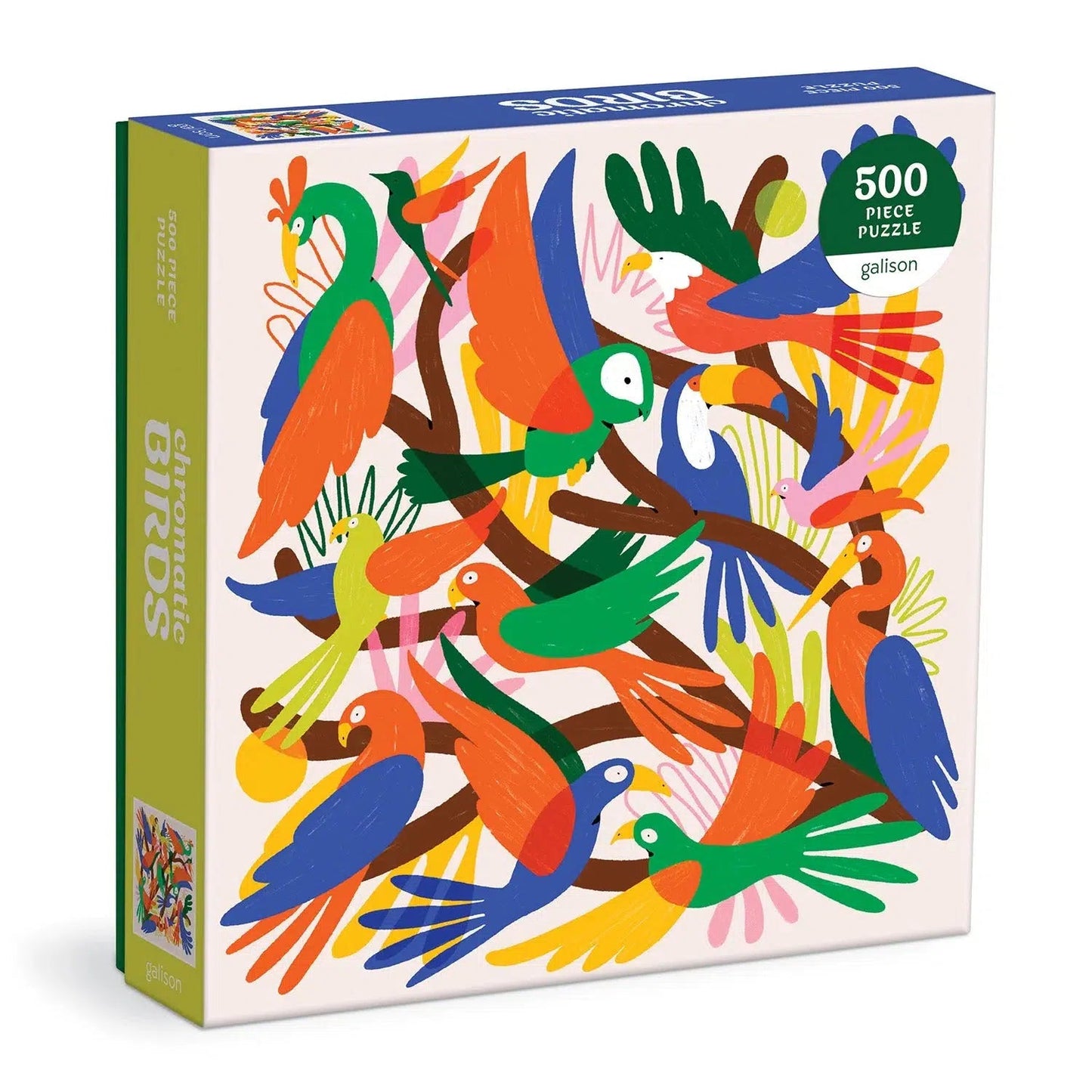 Chromatic Birds 500 Piece Jigsaw Puzzle Galison