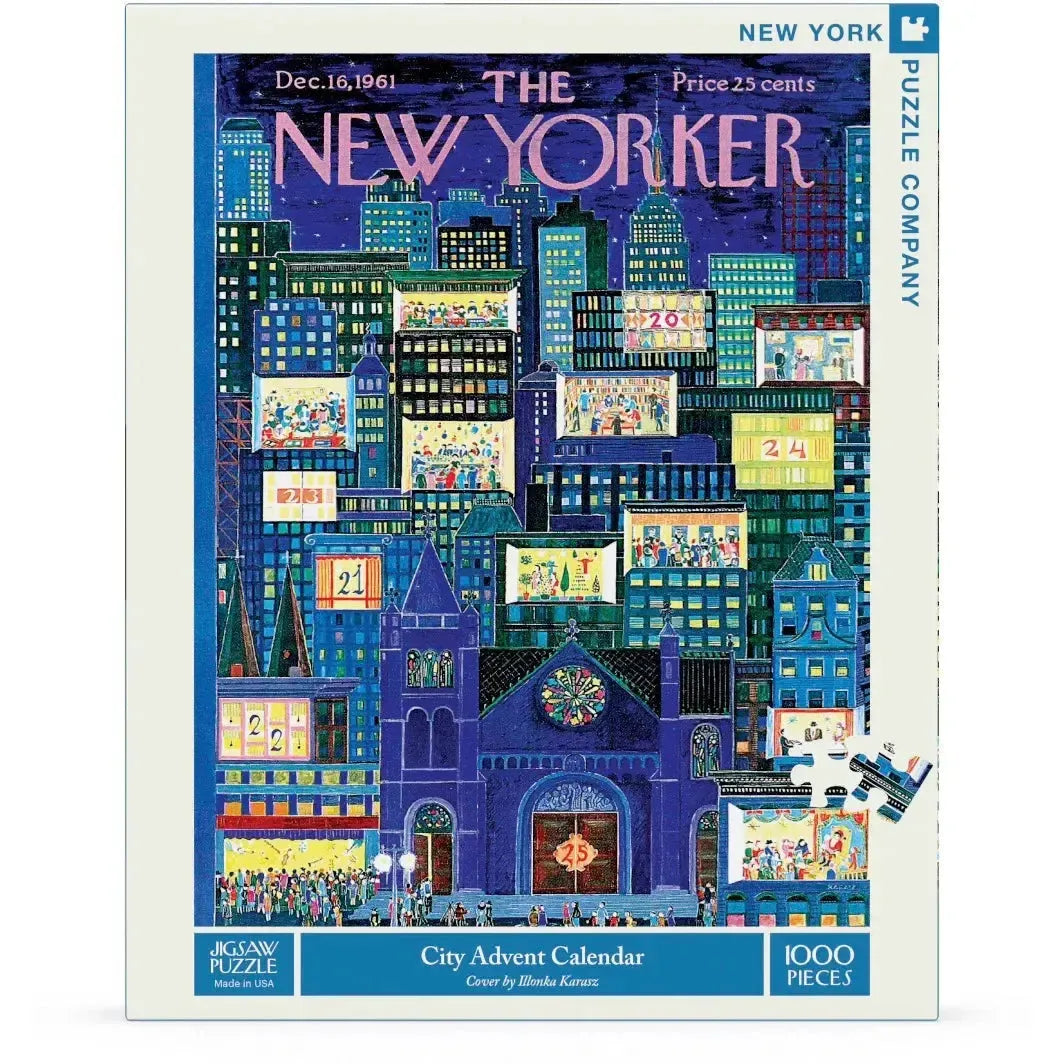 City Advent Calendar 1000 Piece Jigsaw Puzzle NYPC