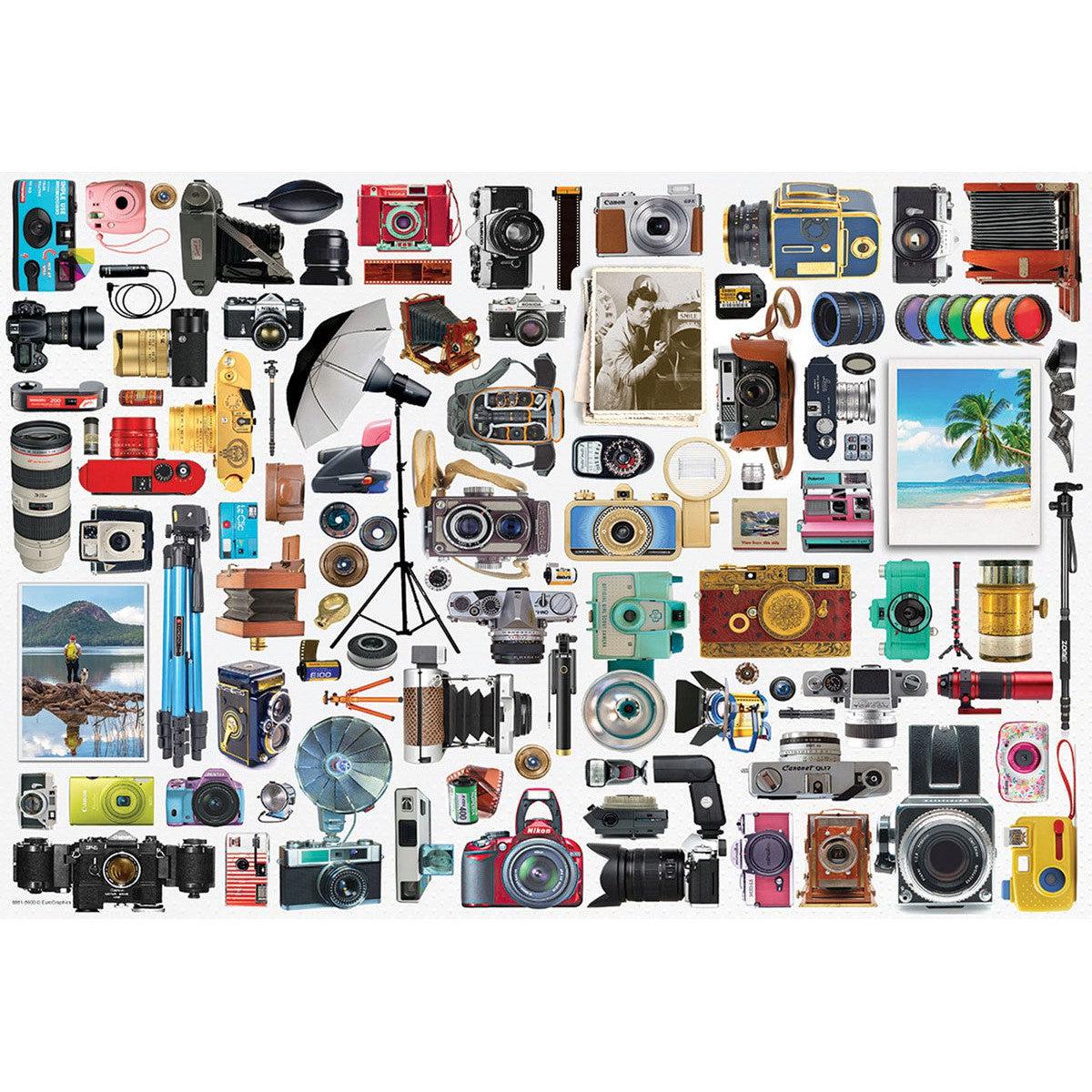 Classic Camera 550 Piece Jigsaw Puzzle in Tin Eurographics