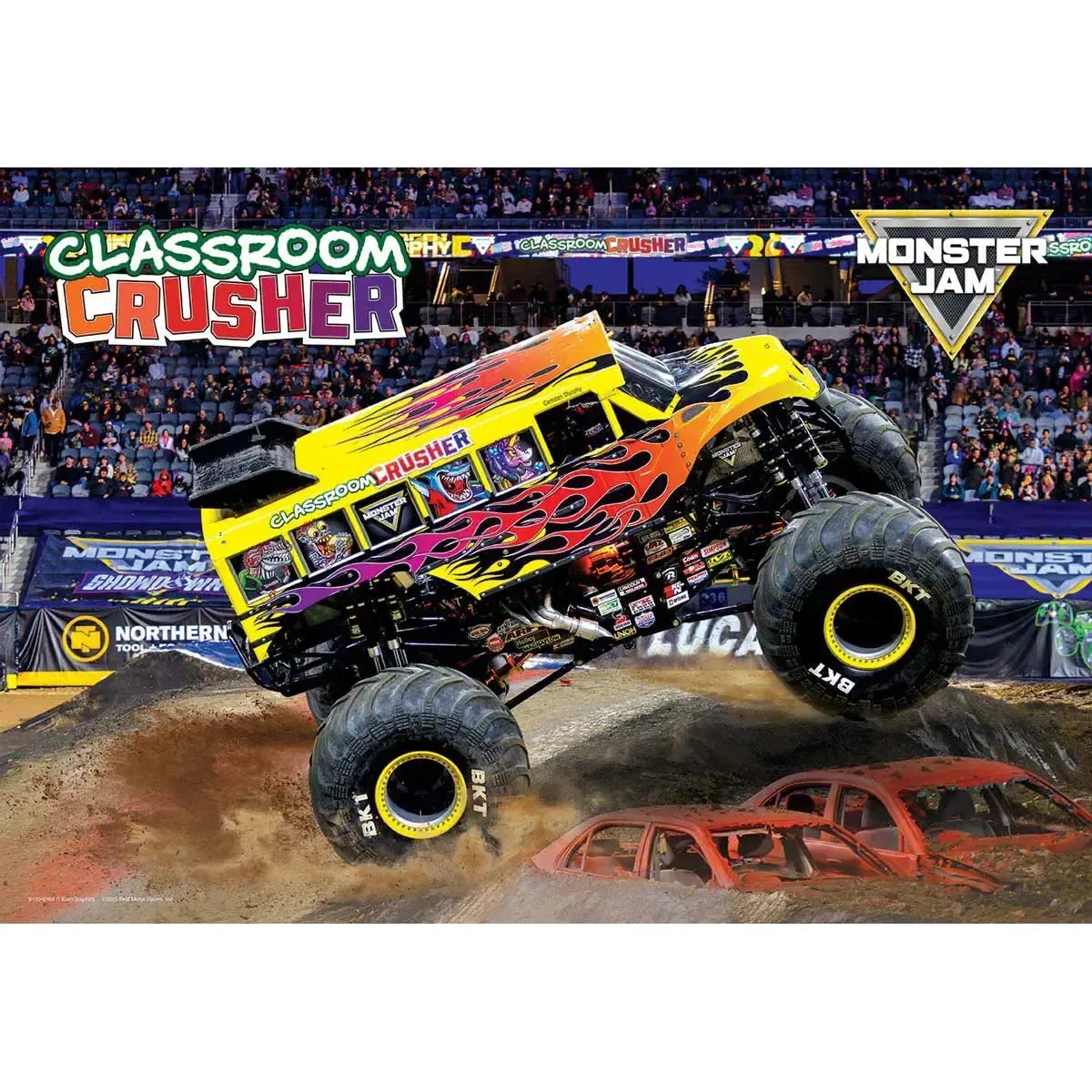 Classroom Crusher Monster Jam Lunch Bag & 100 Piece Jigsaw Puzzle Eurographics