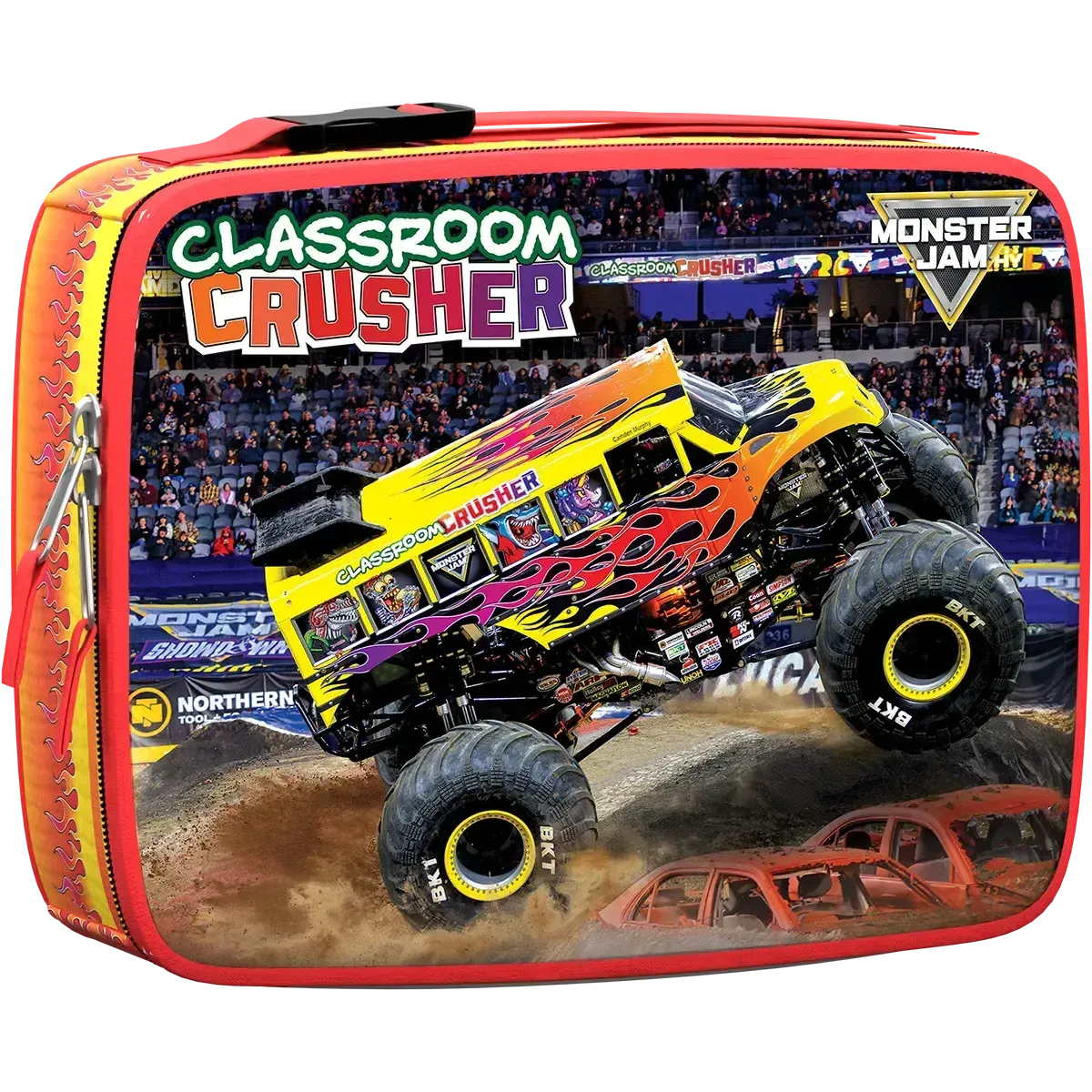 Classroom Crusher Monster Jam Lunch Bag & 100 Piece Jigsaw Puzzle Eurographics