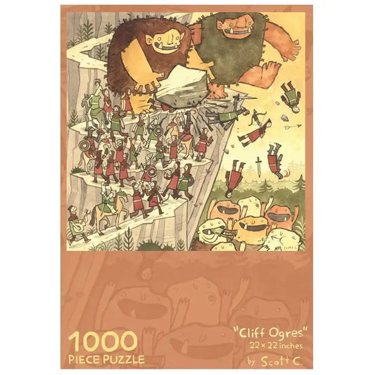 Cliff Ogres 1000 Piece Jigsaw Puzzle Scott C