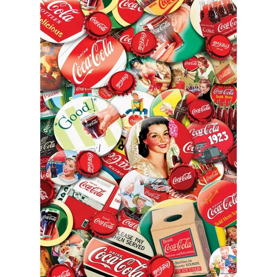 Coca-Cola Caps World's Smallest 1000 Piece Jigsaw Puzzle in Tin MasterPieces
