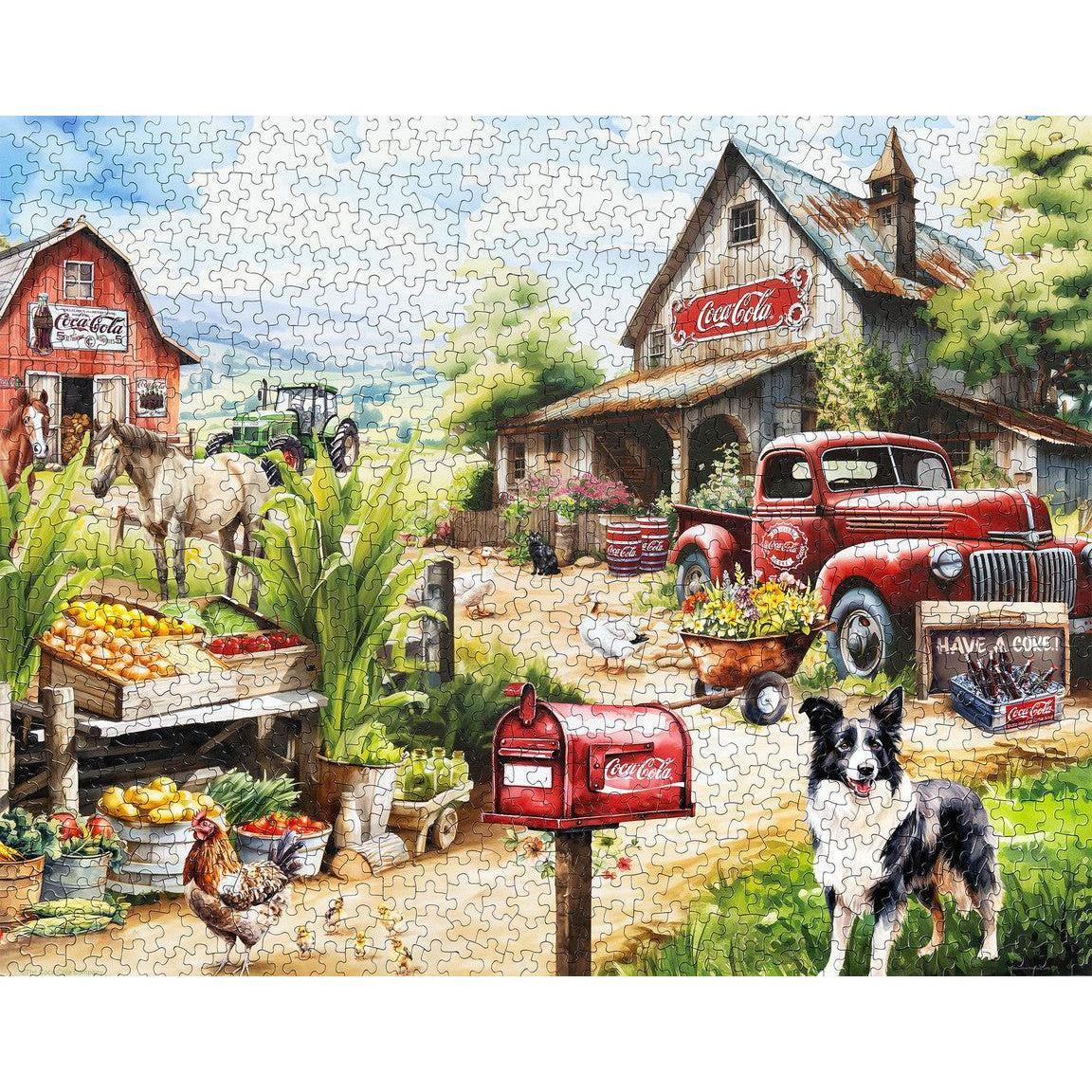 Coca-Cola Country Side Market 1000 Piece Jigsaw Puzzle Springbok