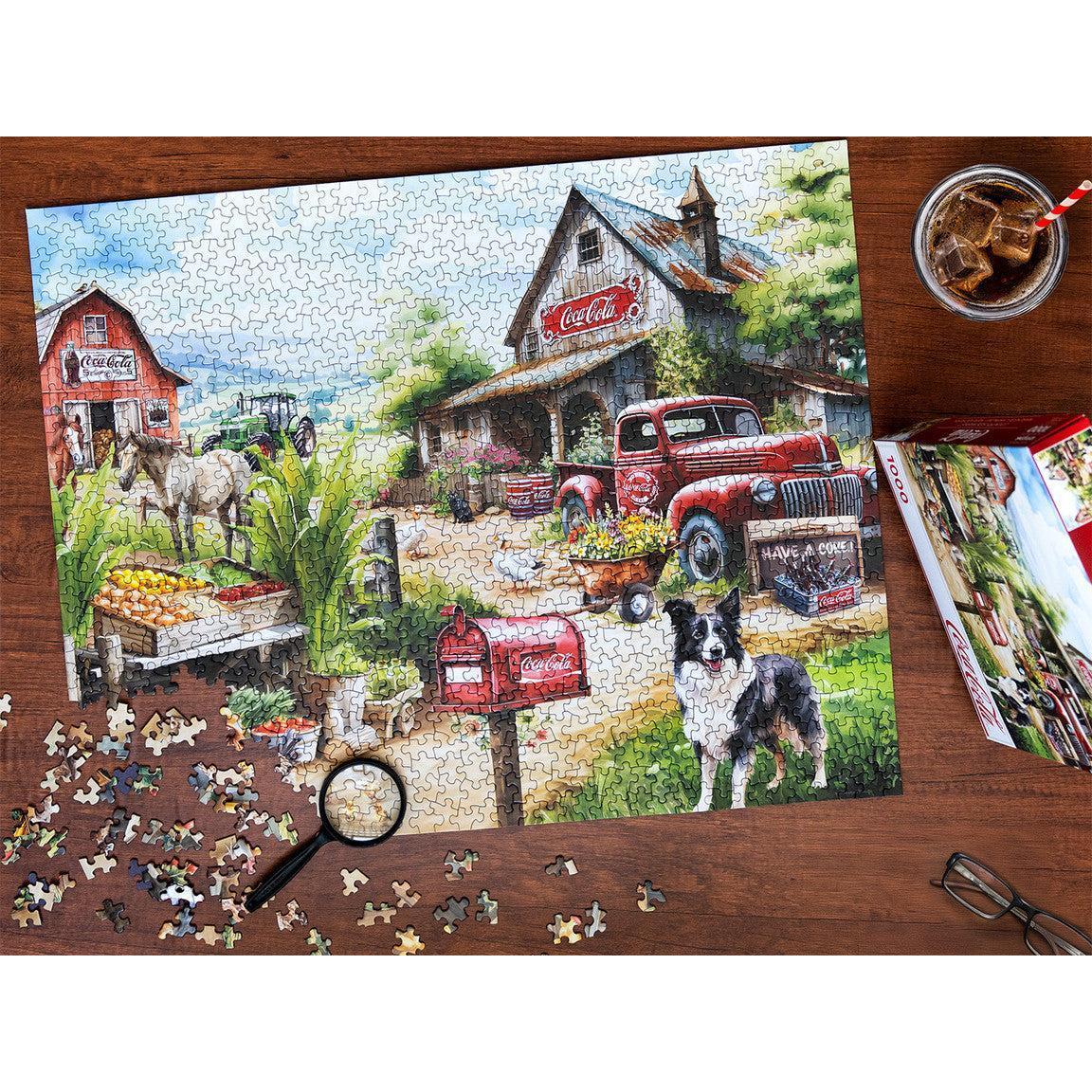 Coca-Cola Country Side Market 1000 Piece Jigsaw Puzzle Springbok