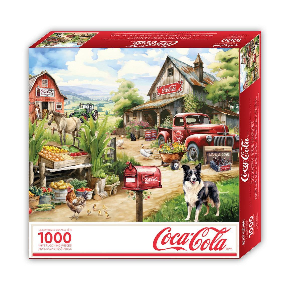 Coca-Cola Country Side Market 1000 Piece Jigsaw Puzzle Springbok