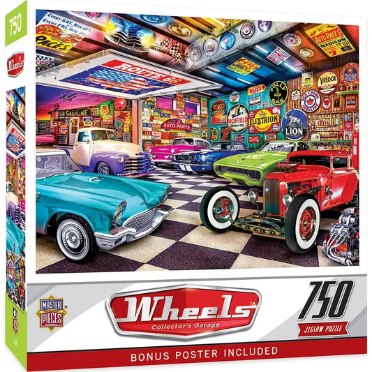 Collector's Garage Wheels 750 Piece Jigsaw Puzzle MasterPieces