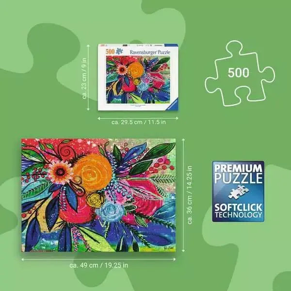 Color Burst 500 Piece Jigsaw Puzzle Ravensburger