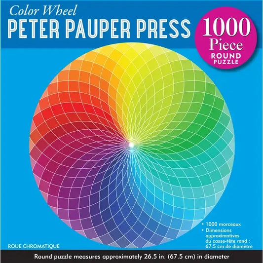 Color Wheel 1000 Piece Round Jigsaw Puzzle Peter Pauper