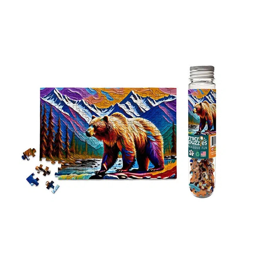 Colorful Bear 150 Piece Mini Jigsaw Puzzle Micro Puzzles