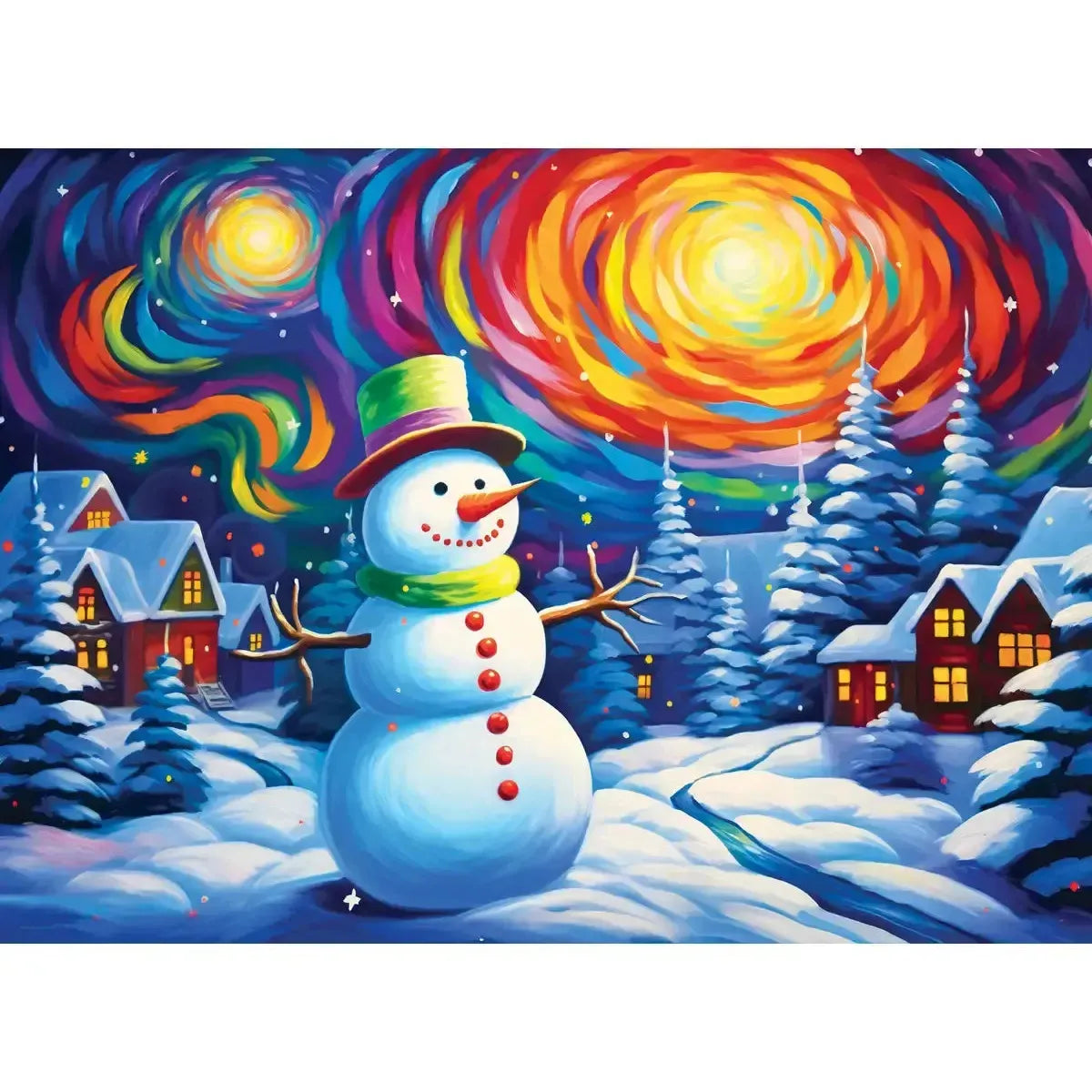 Colorful Frosty 500 Piece Jigsaw Puzzle Eurographics