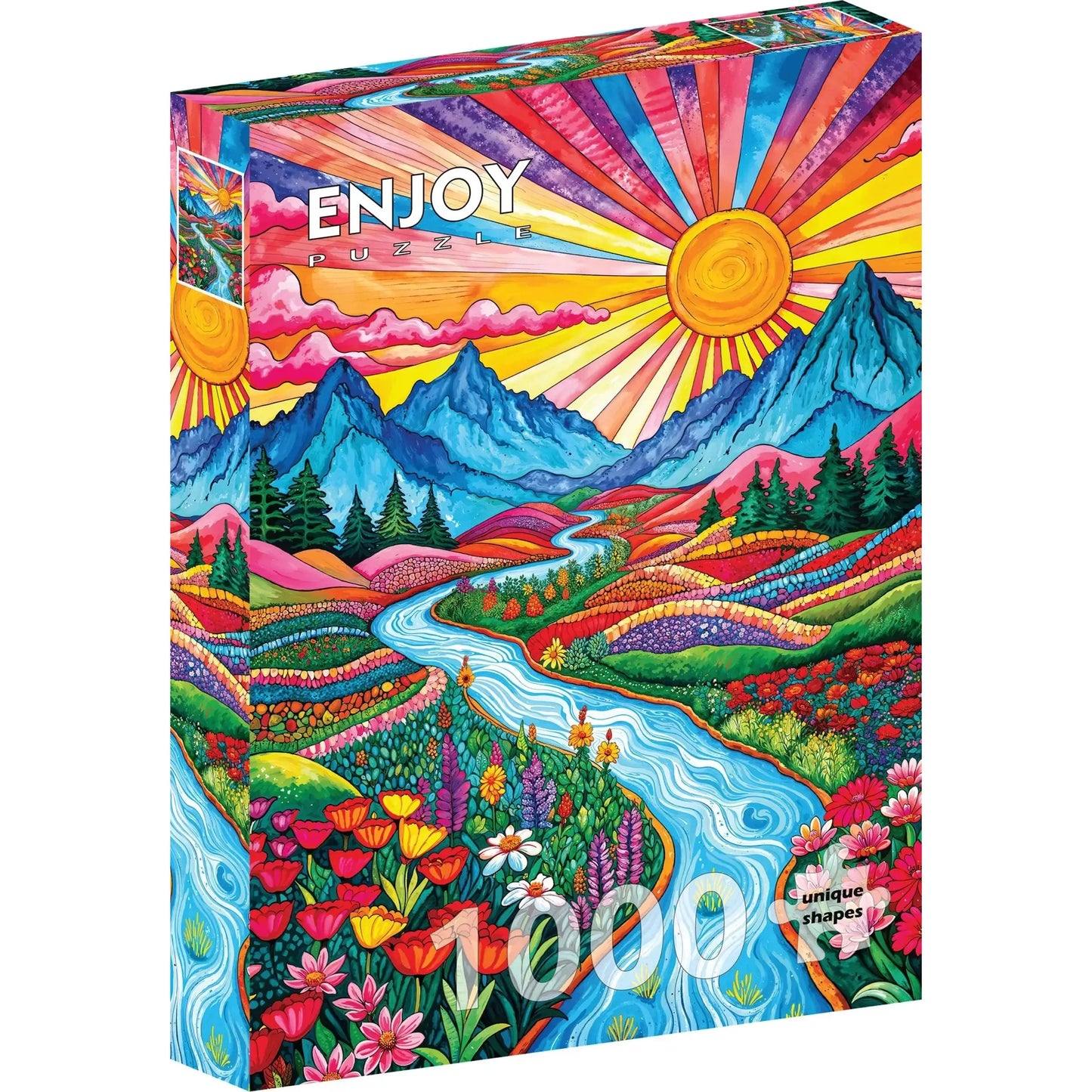 Colorful Highlands 1000 Piece Jigsaw Puzzle Enjoy