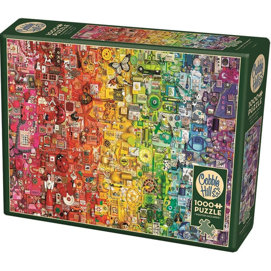 Colorful Rainbow 1000 Piece Jigsaw Puzzle Cobble Hill