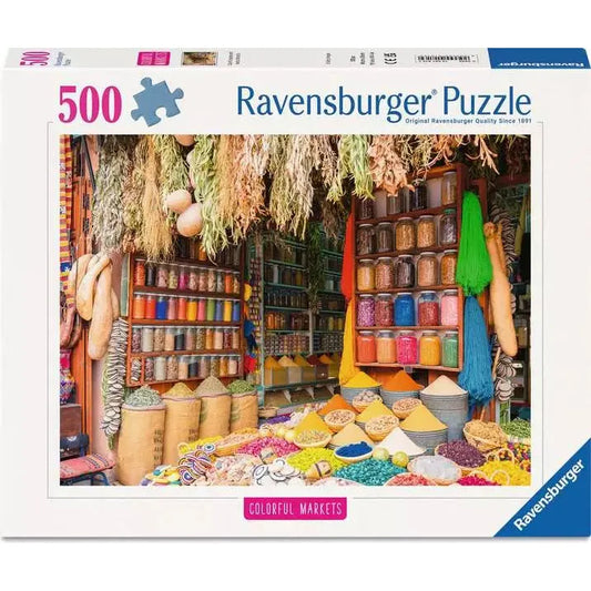 Colorful Spices & Herbs Morocco 500 Piece Jigsaw Puzzle Ravensburger