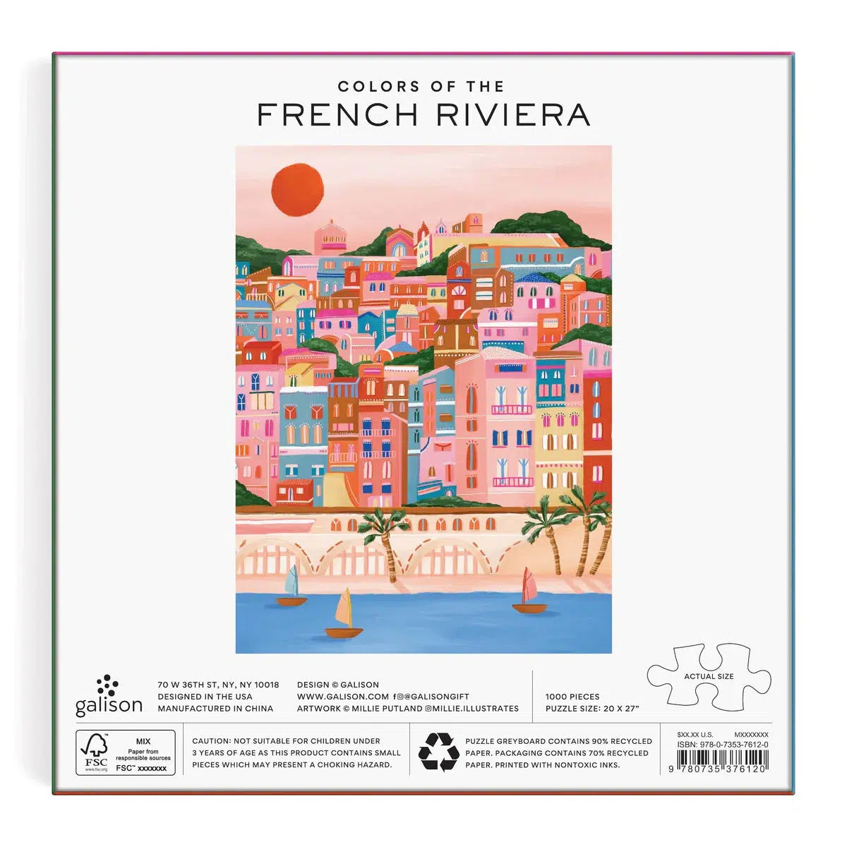 Colors Of The French Riviera 1000 Piece Jigsaw Puzzle Galison