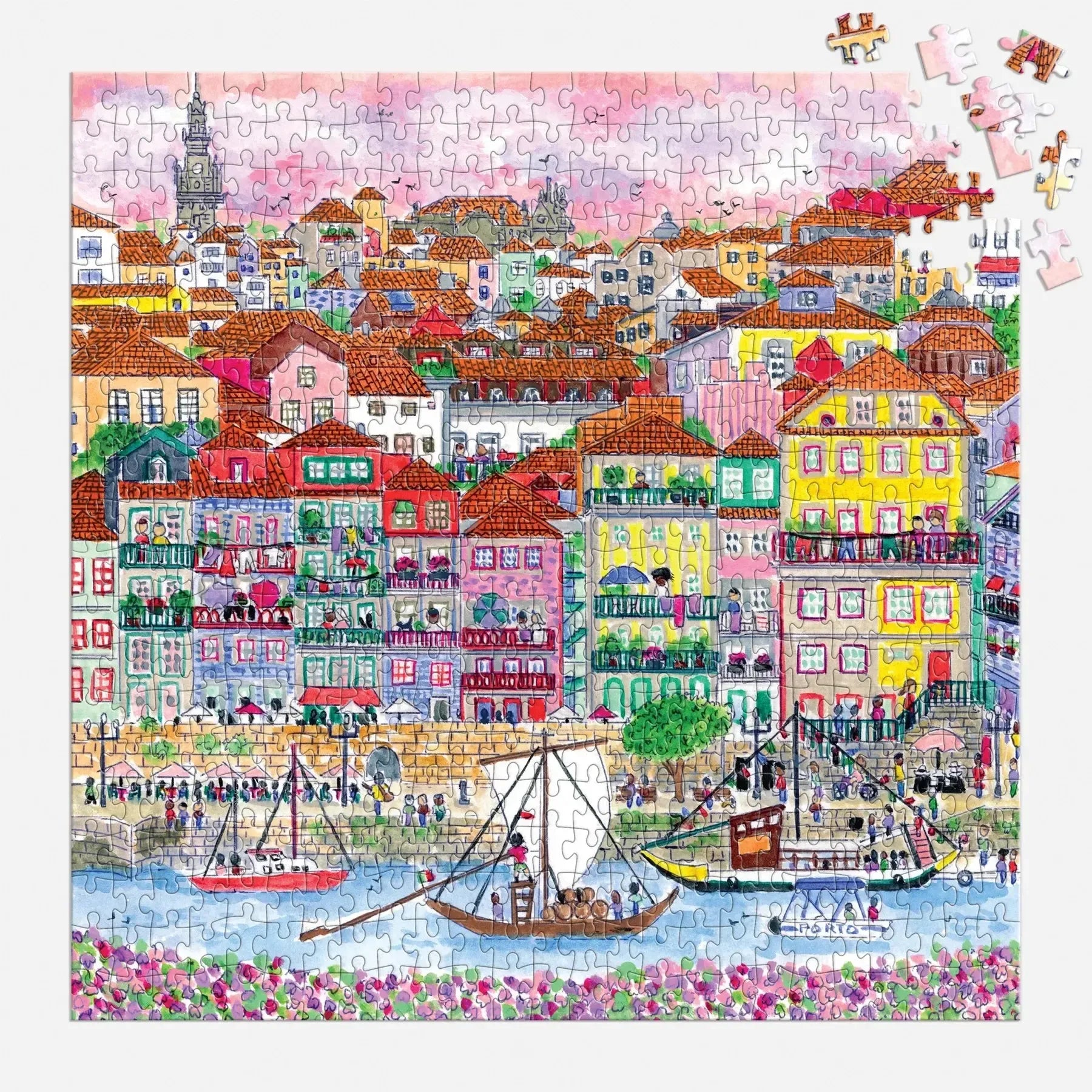 Colors of Porto 500 Piece Jigsaw Puzzle Galison