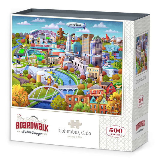 Columbus Ohio 500 Piece Jigsaw Puzzle Boardwalk