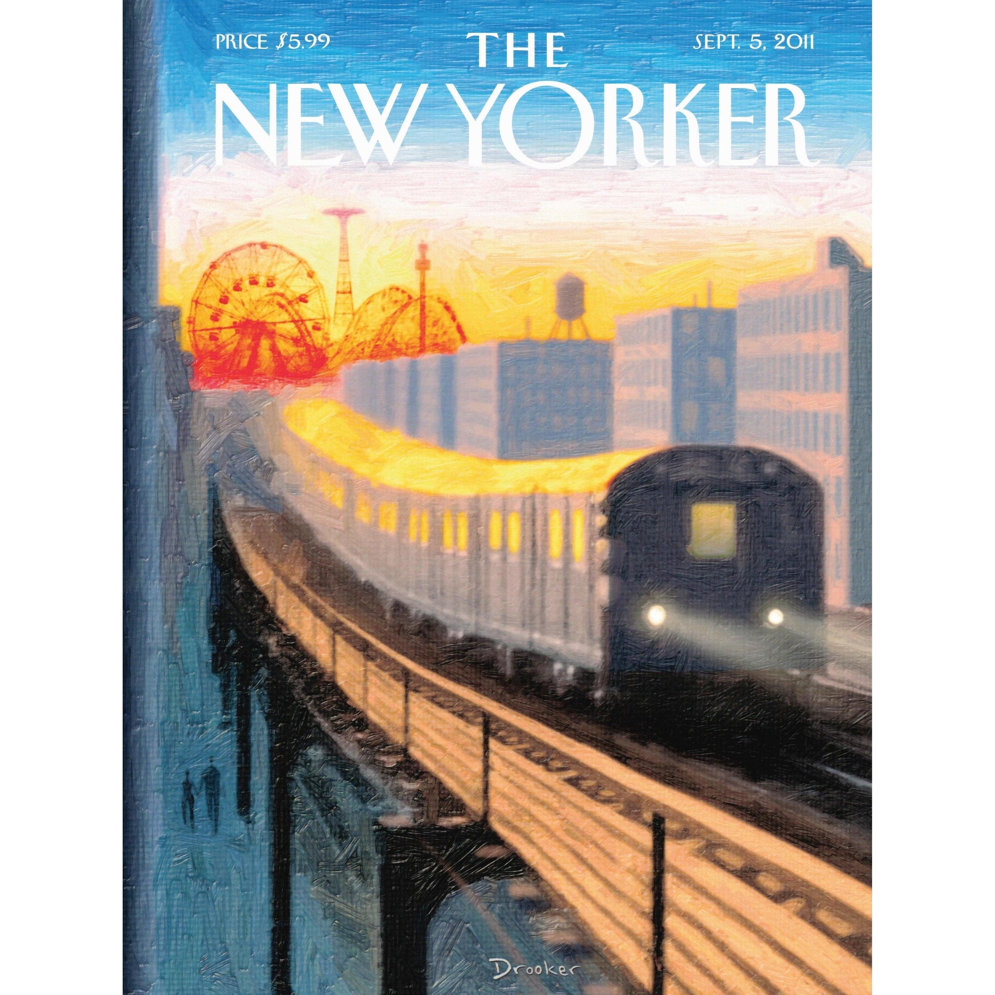Coney Island Express The New Yorker 300 Piece Jigsaw Puzzle NYPC