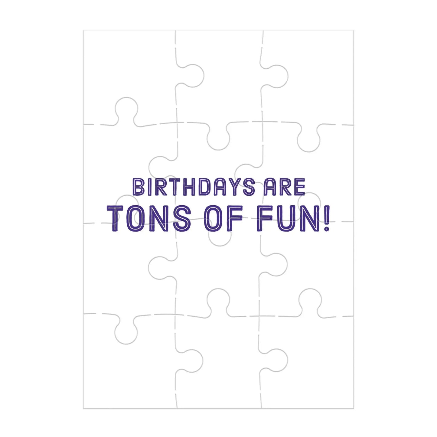 Construction Site Birthday Greeting Card 12 Piece Jigsaw Puzzle Mudpuppy