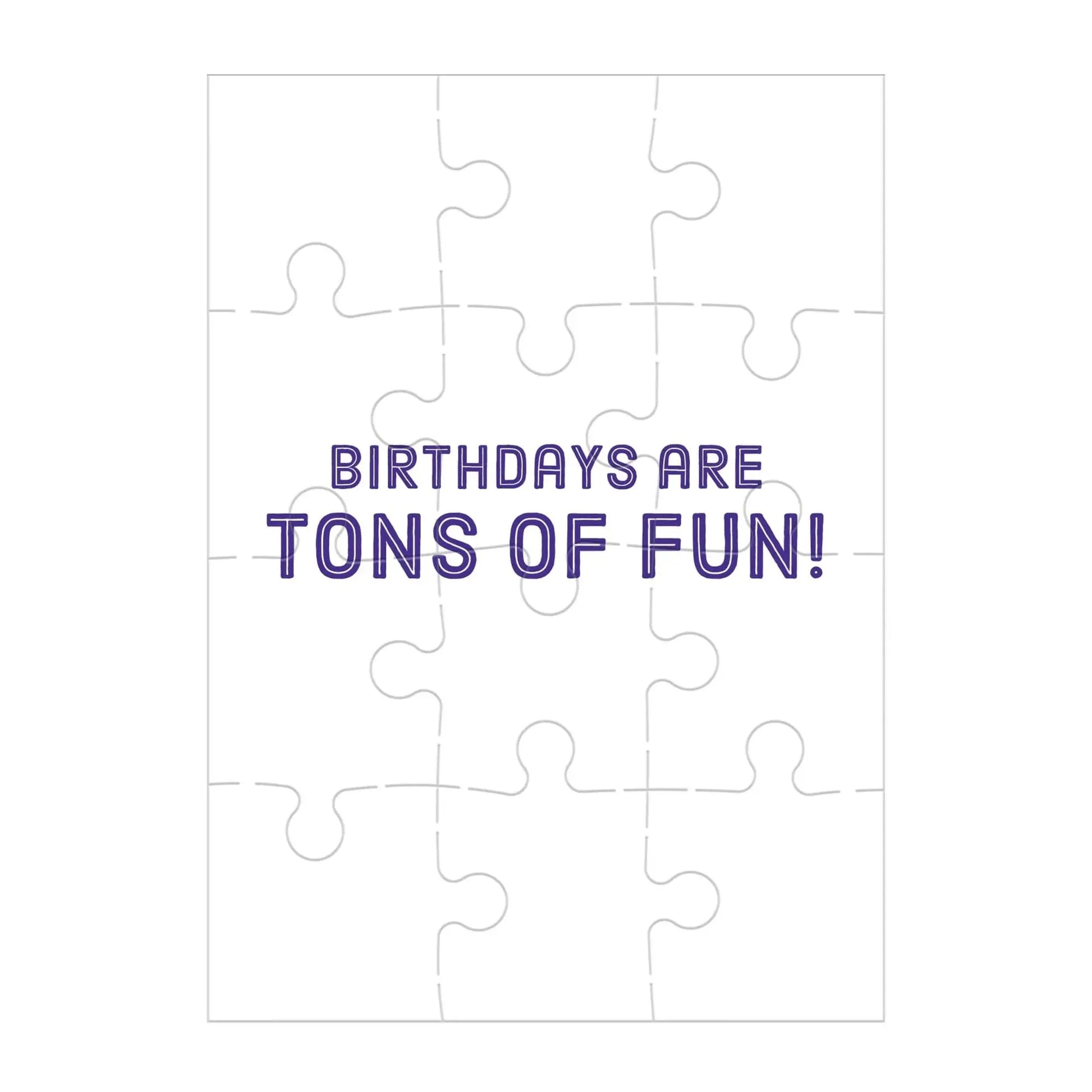 Construction Site Birthday Greeting Card 12 Piece Jigsaw Puzzle Mudpuppy