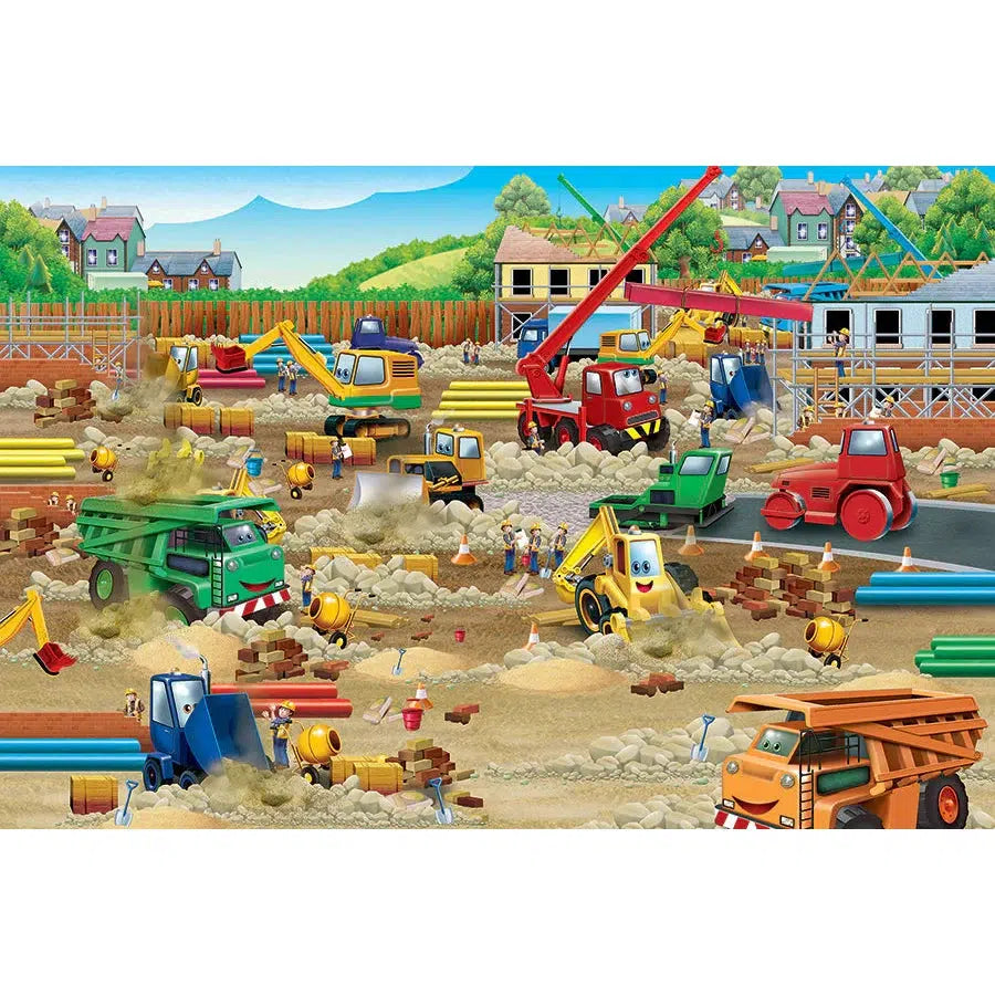 Construction Zone 36 Piece Floor Jigsaw Puzzle Cobble Hill