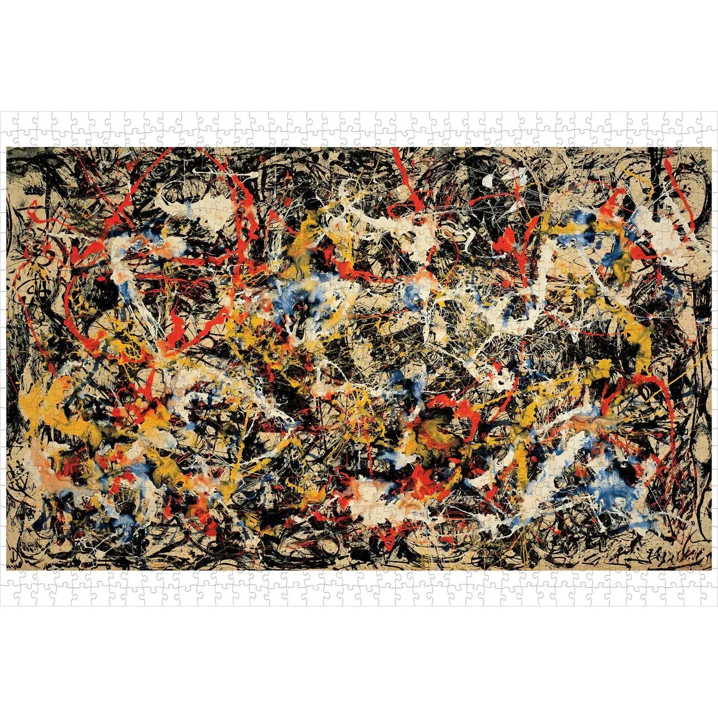 Convergence by Jackson Pollock 1000 Piece Jigsaw Puzzle Pomegranate