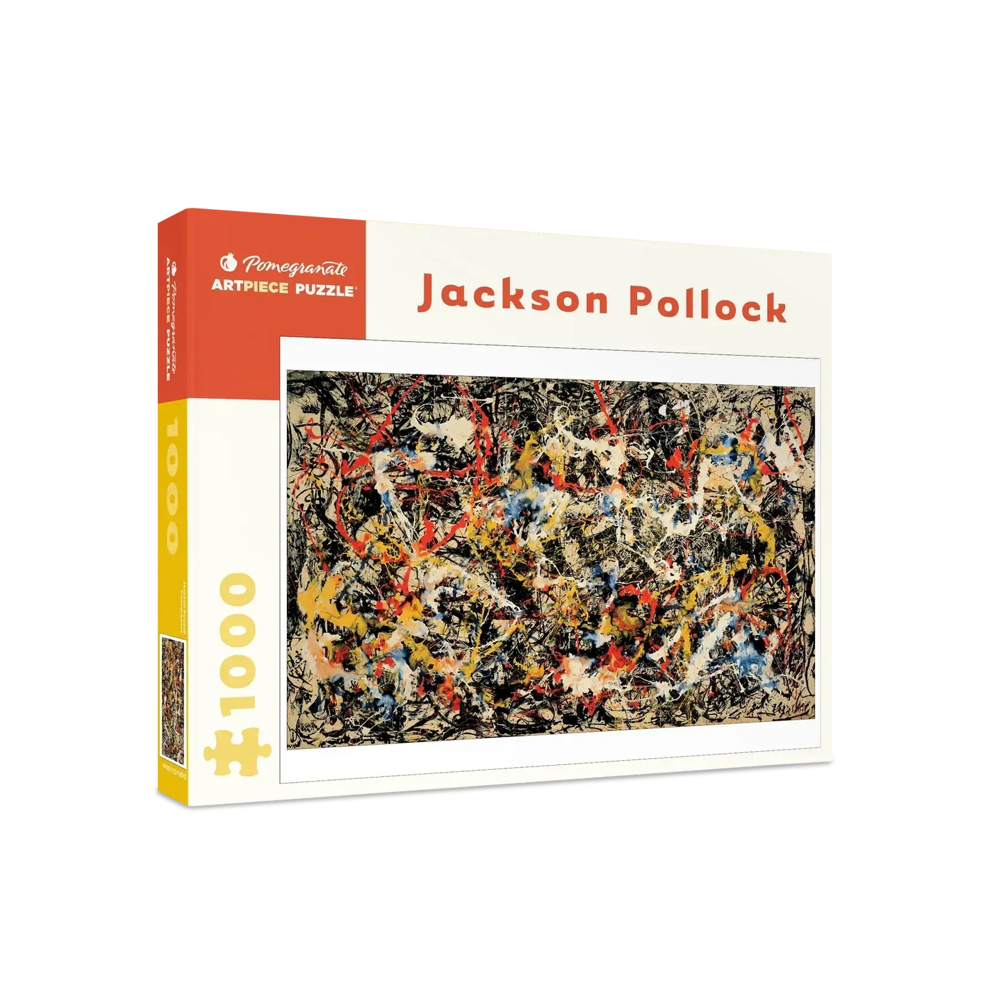 Convergence by Jackson Pollock 1000 Piece Jigsaw Puzzle Pomegranate