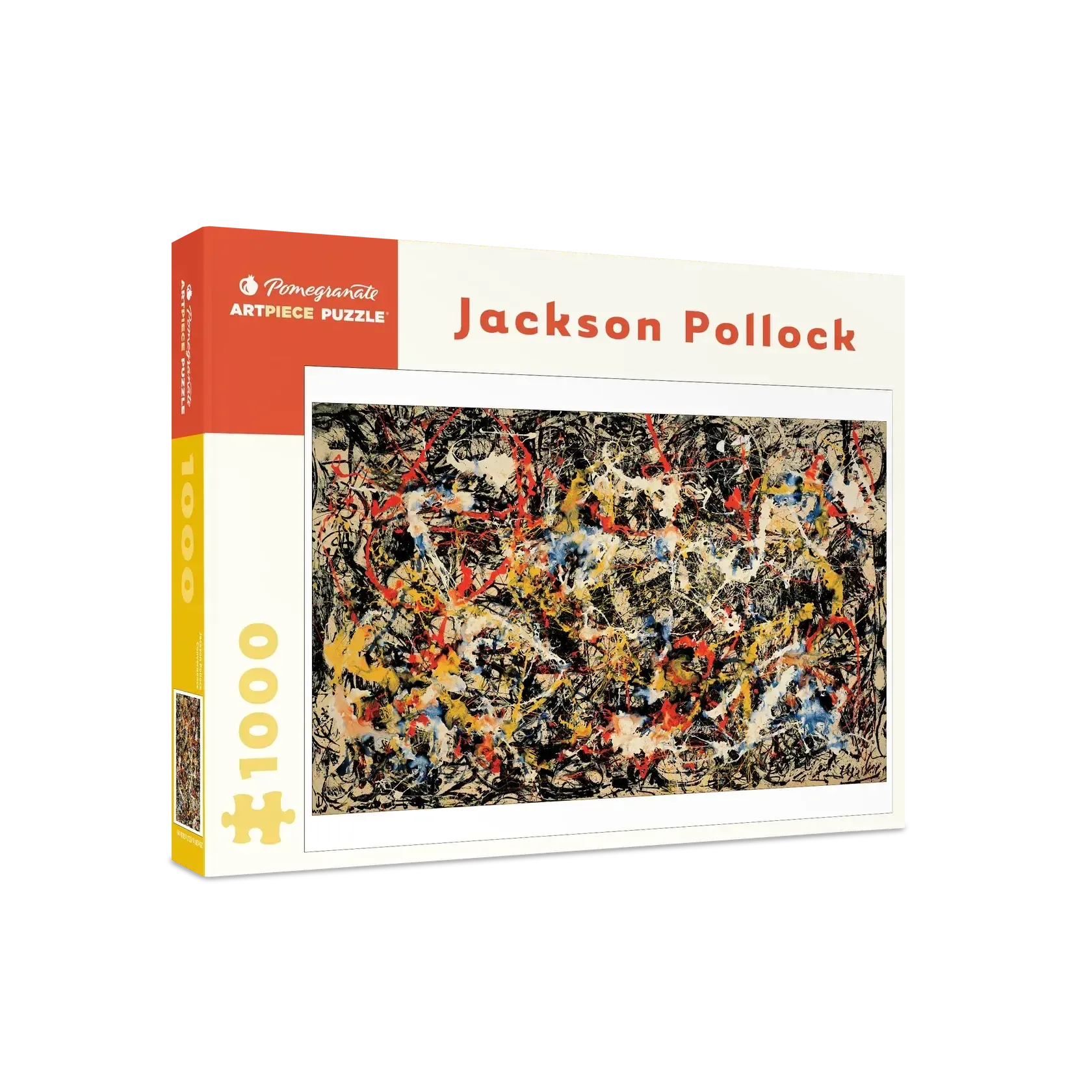 Convergence by Jackson Pollock 1000 Piece Jigsaw Puzzle Pomegranate