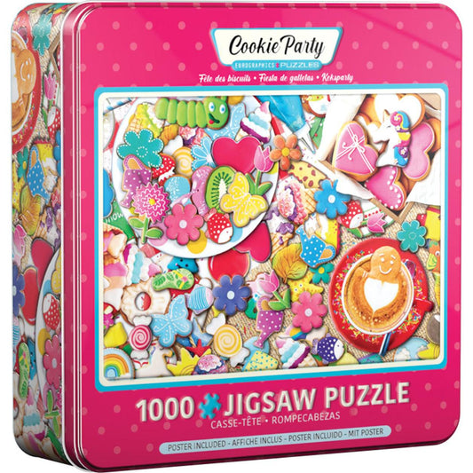 Cookie Party 1000 Piece Jigsaw Puzzle in Tin Eurographics