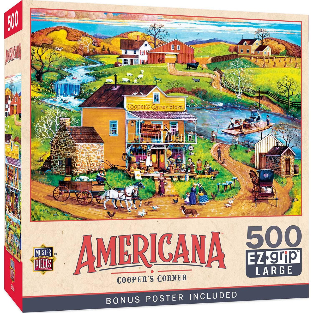 Cooper's Corner Americana 500 Piece EZ-Grip Jigsaw Puzzle MasterPieces