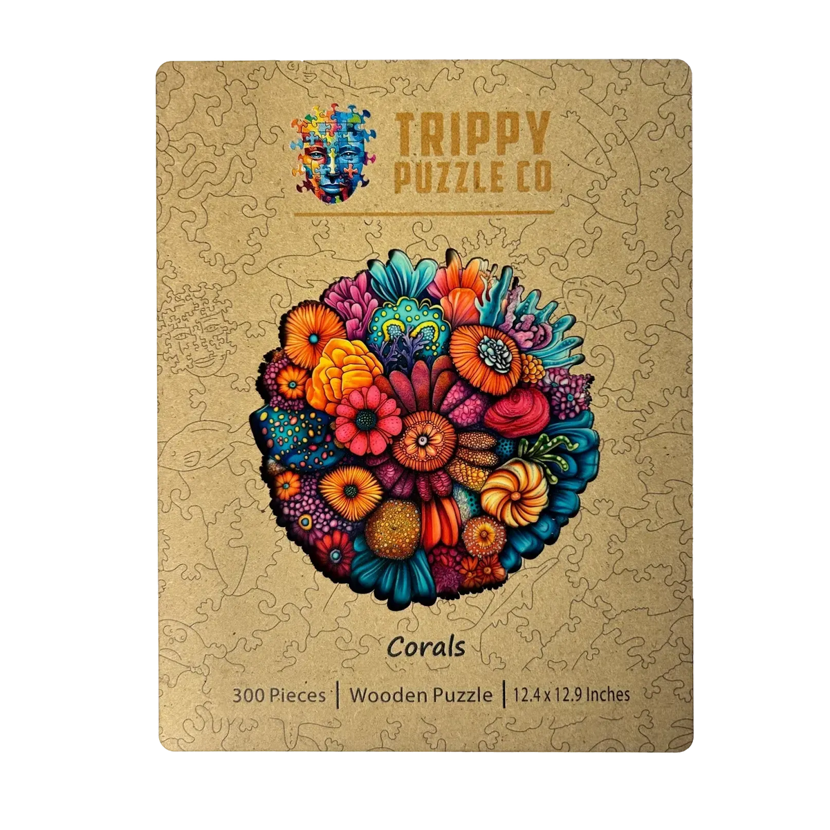 Corals 300 Piece Wooden Shaped Jigsaw Puzzle Trippy