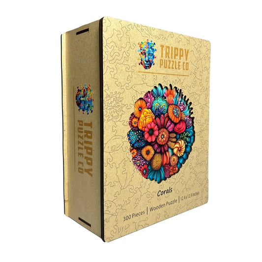 Corals 300 Piece Wooden Shaped Jigsaw Puzzle Trippy