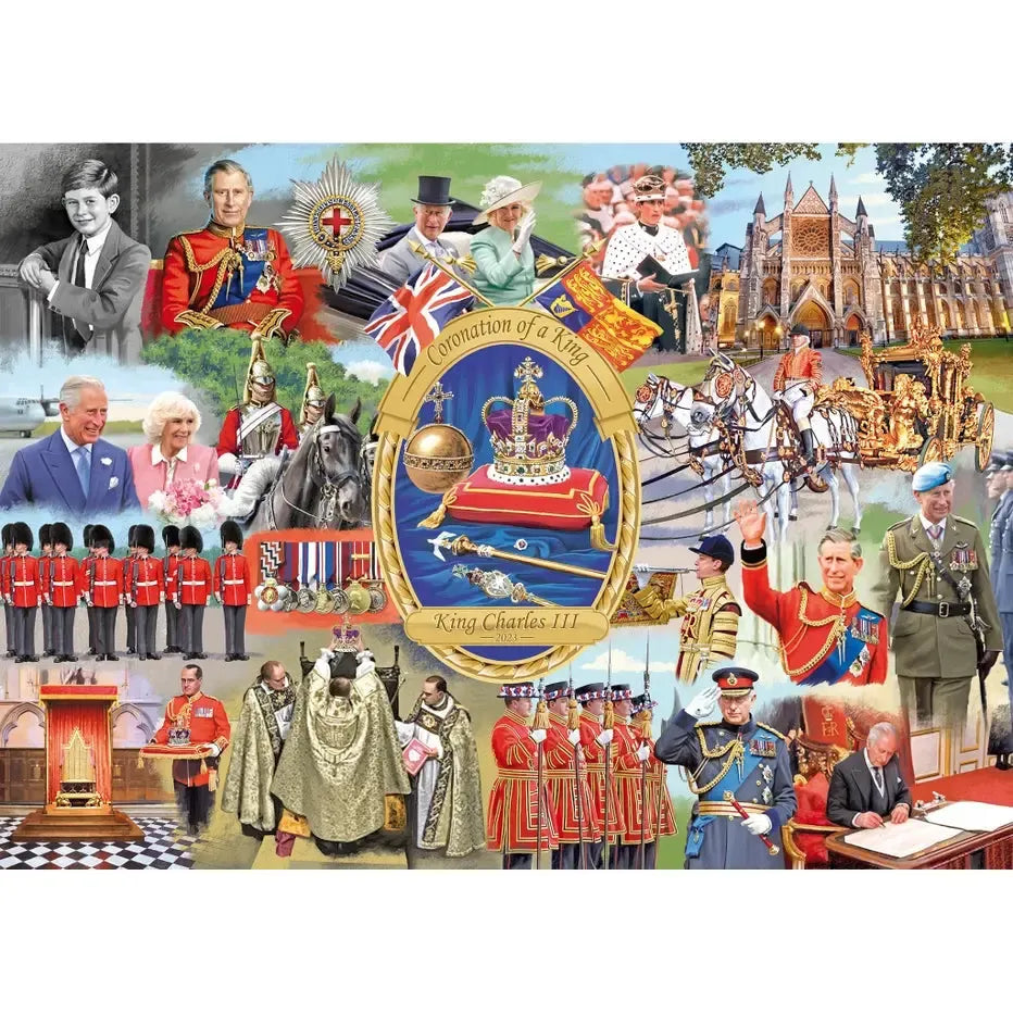 Coronation of a King "Charles II" 1000 Piece Jigsaw Puzzle Gibsons