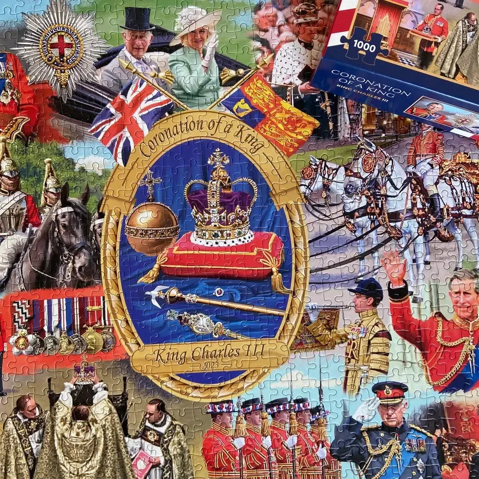 Coronation of a King "Charles II" 1000 Piece Jigsaw Puzzle Gibsons