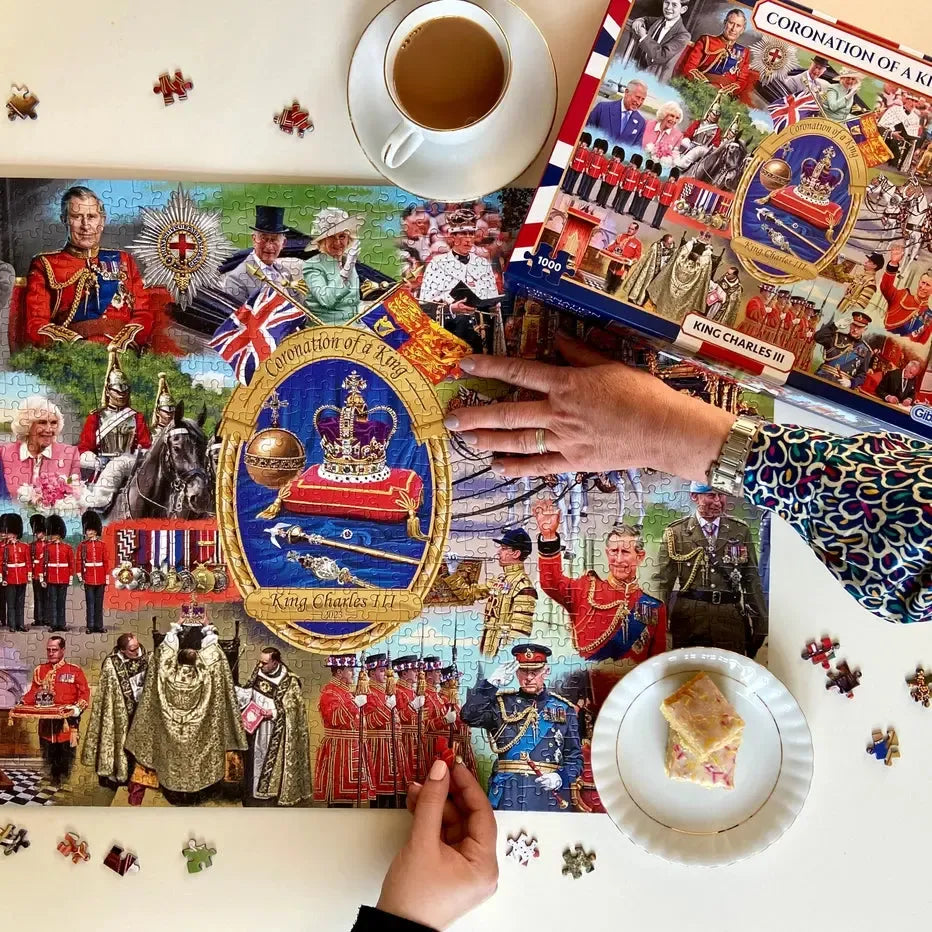 Coronation of a King "Charles II" 1000 Piece Jigsaw Puzzle Gibsons