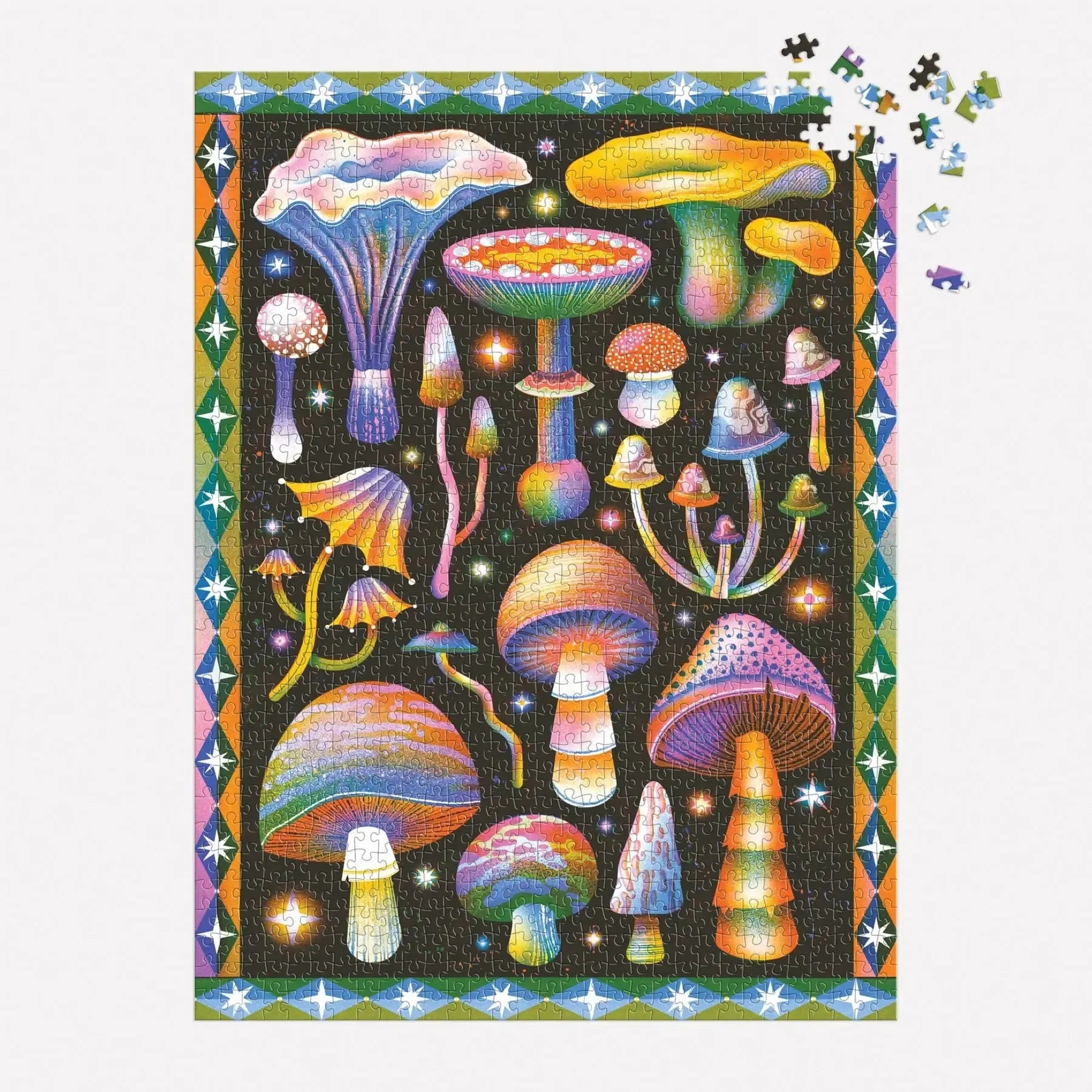 Cosmic Mushrooms 1000 Piece Jigsaw Puzzle Galison