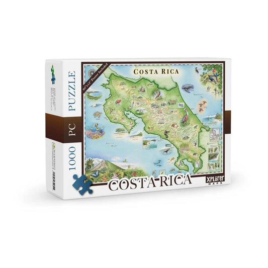 Costa Rica 1000 Piece Jigsaw Puzzle Xplorer Maps