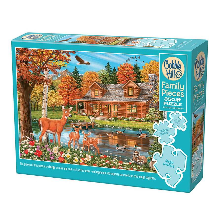 Cottage Pond 350 Piece Family Jigsaw Puzzle Cobble Hill