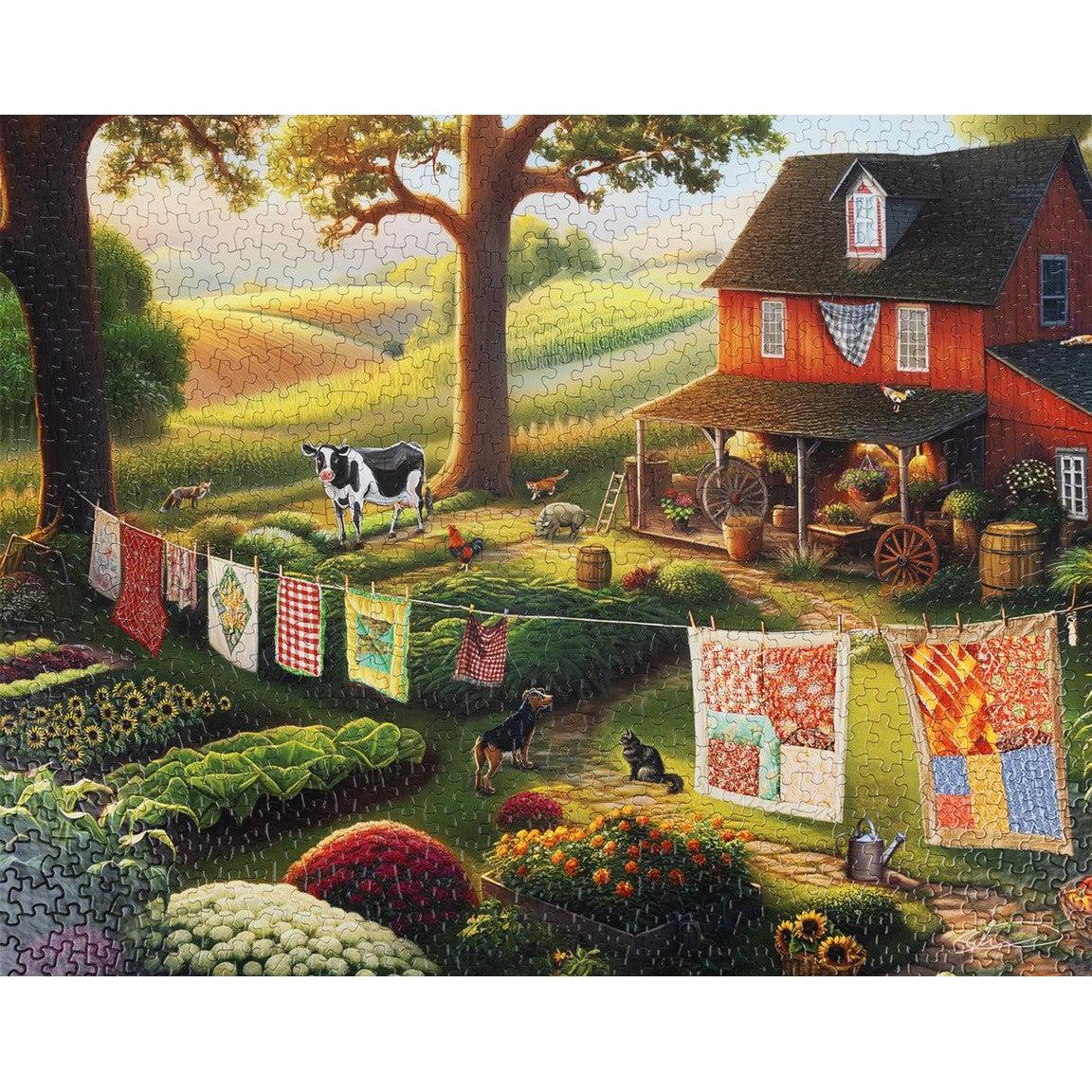 Country Farm Life 1000 Piece Jigsaw Puzzle Springbok