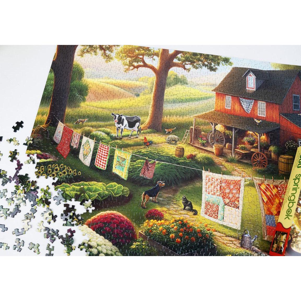 Country Farm Life 1000 Piece Jigsaw Puzzle Springbok
